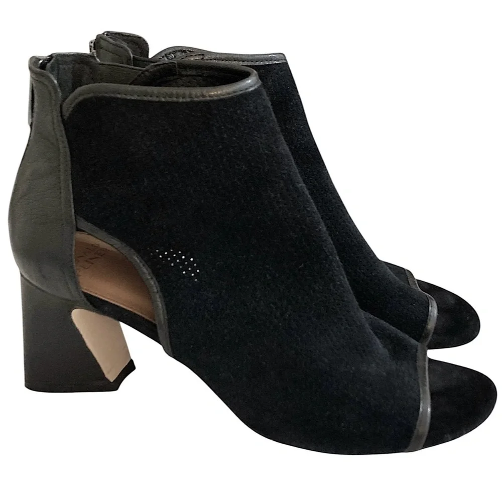 DONALD J PLINER Ennia Open Toe Booties 9.5 Black